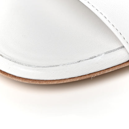 Hermes Nappa Bikini Sandals 37.5 White 12 of 14