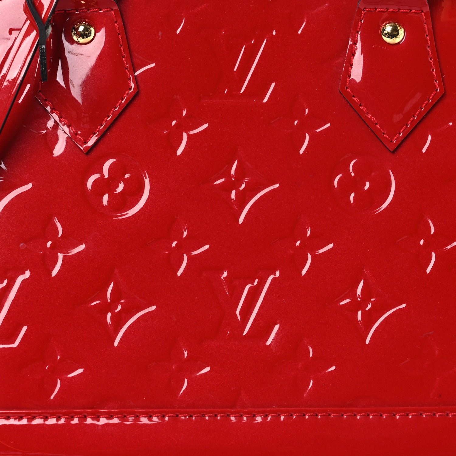 Louis Vuitton Vernis Alma BB Cherry 8 of 11