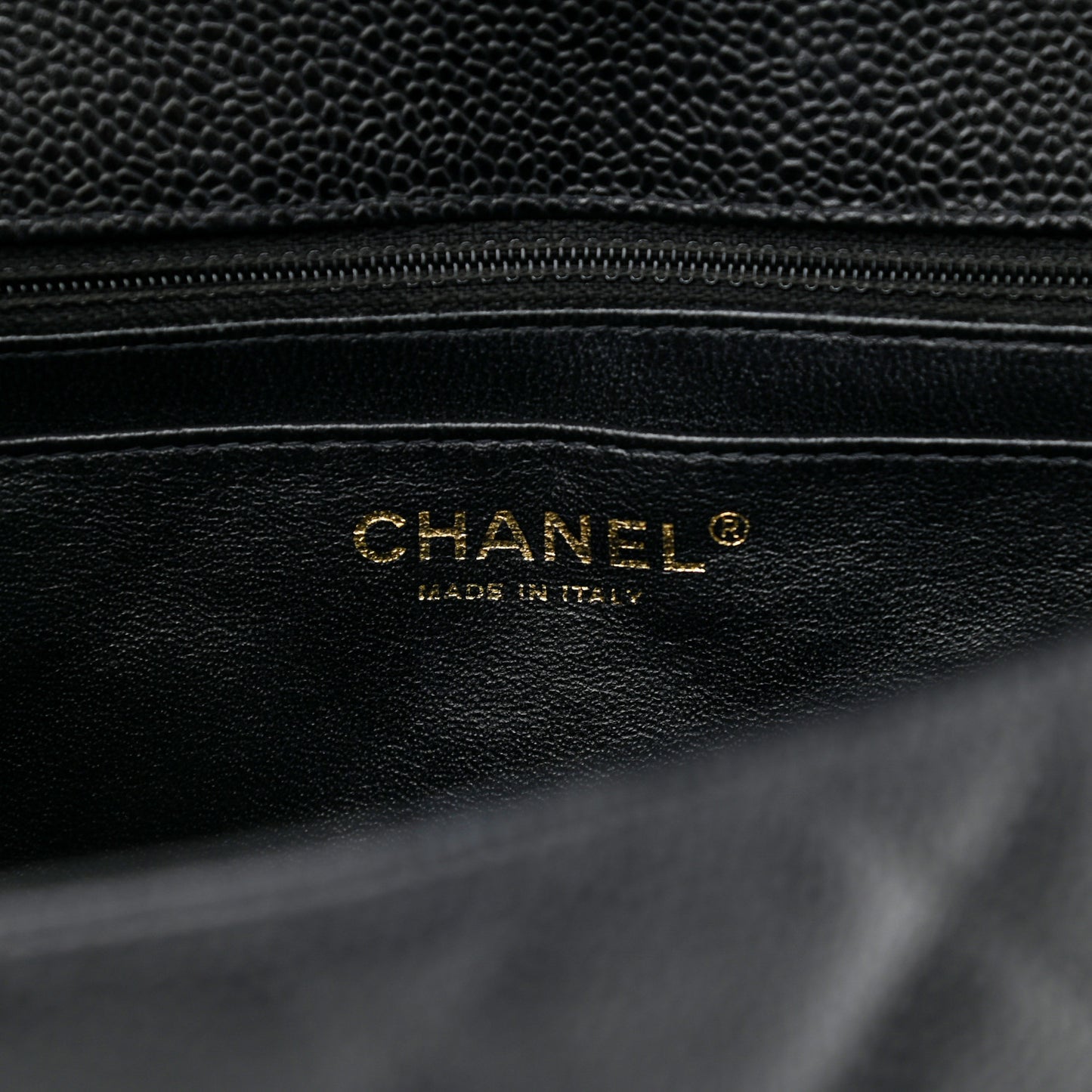 Caviar Quilted Jumbo Single Flap Black