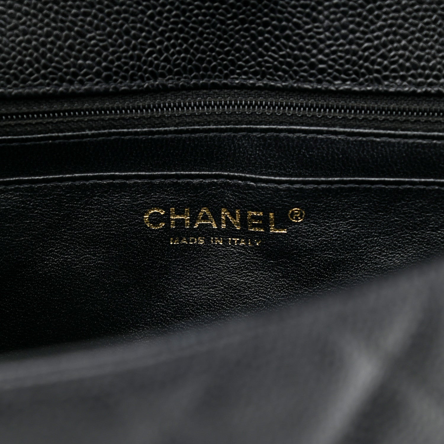 Chanel Caviar Quilted Jumbo Single Flap Black 6 of 12