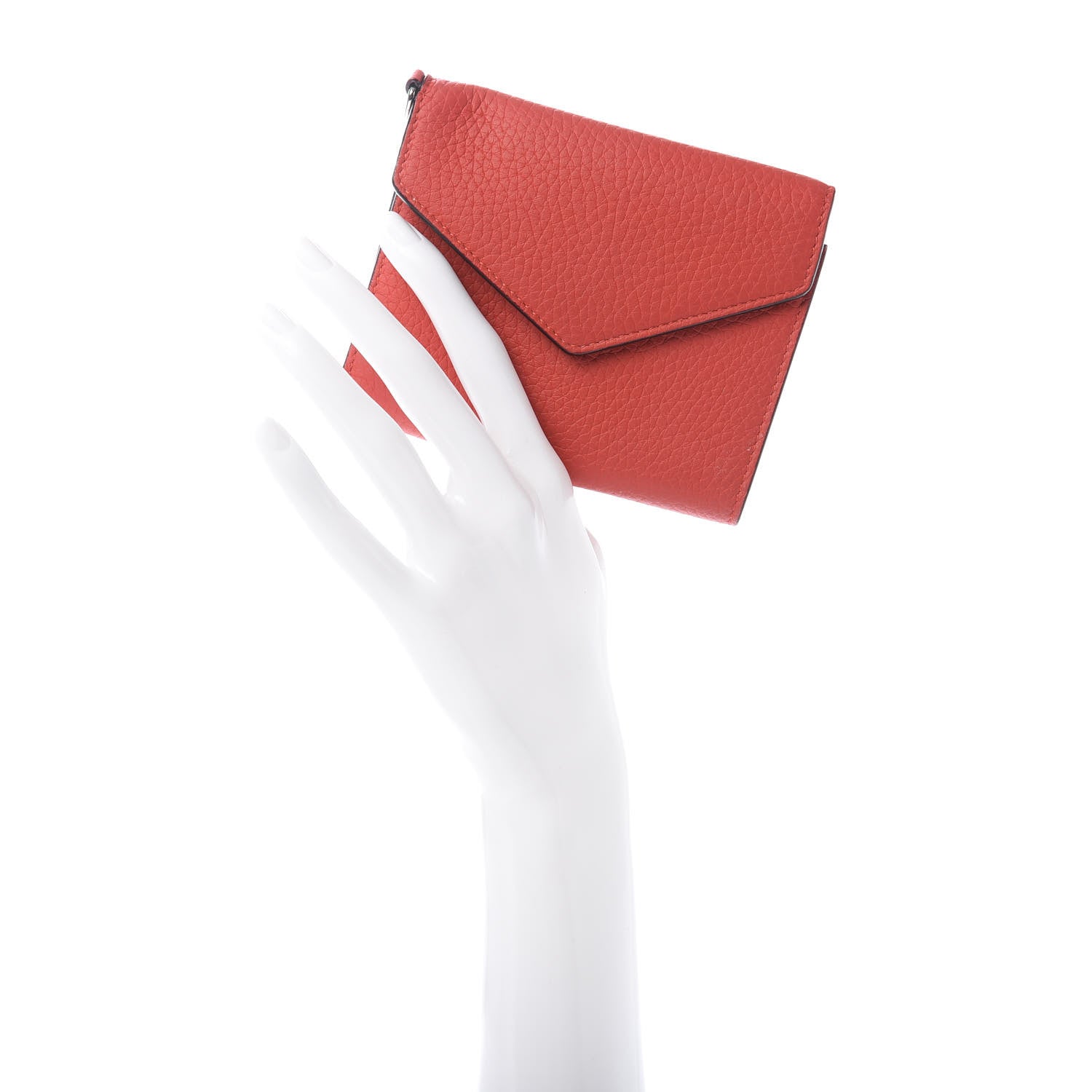 Christian Dior Bullcalf Diorissimo Medium Envelope Wallet True Red Burgundy 2 of 8