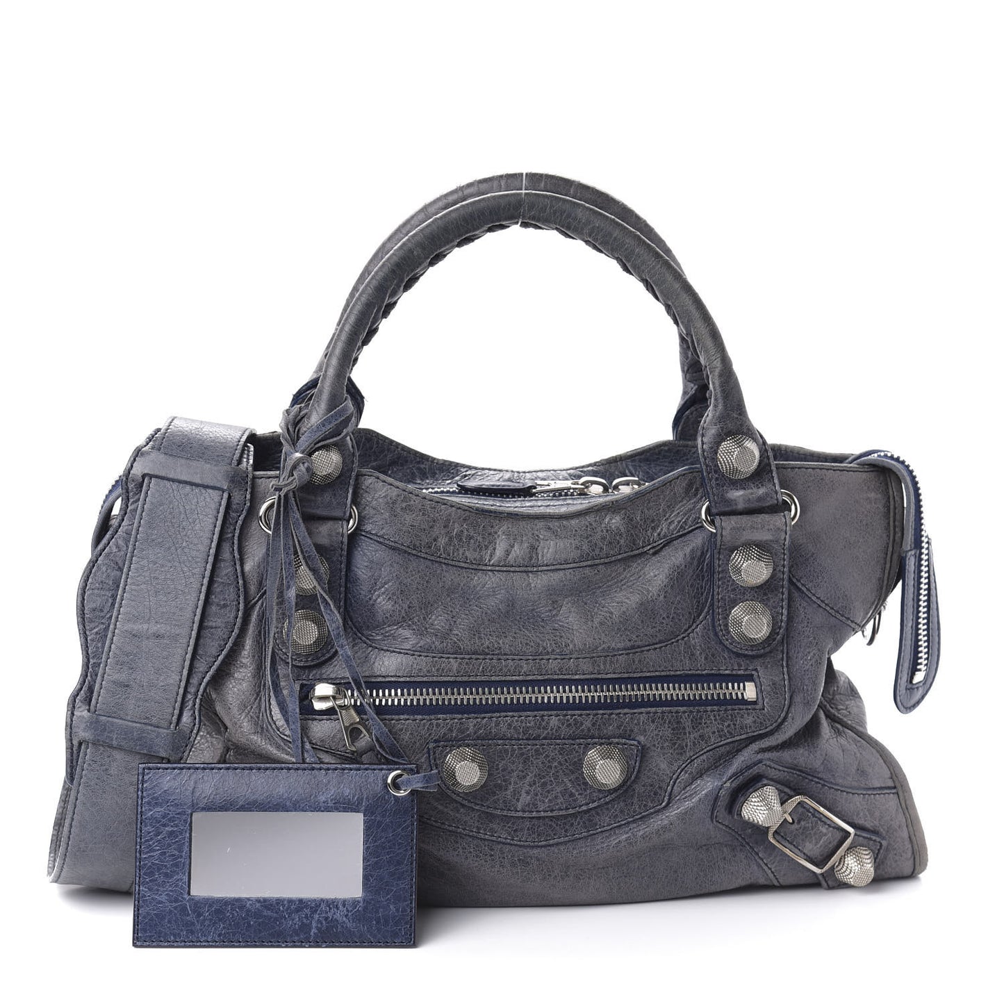 Agneau Giant 21 Silver Hardware City Bleu Roi