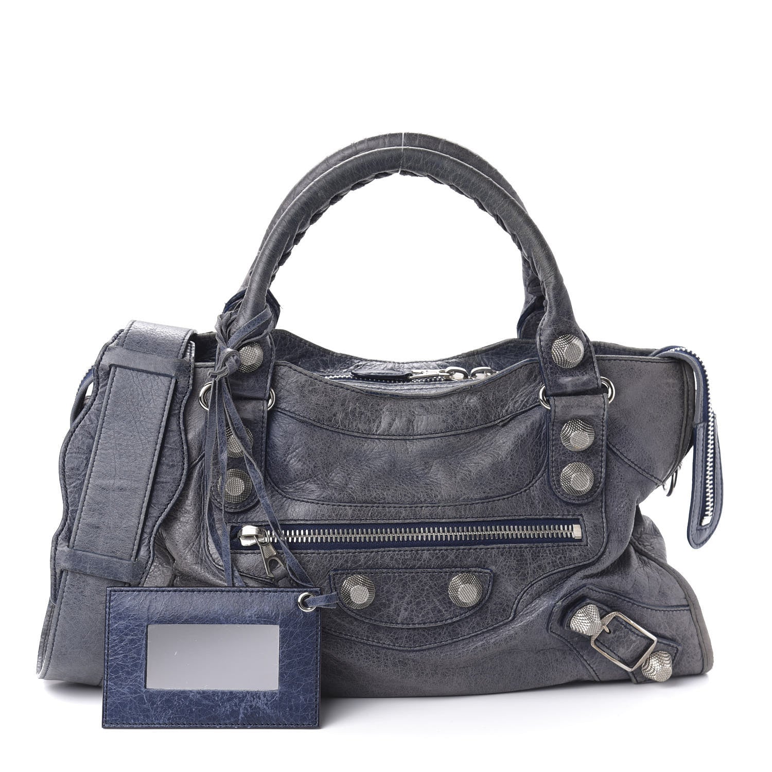 Balenciaga Agneau Giant 21 Silver Hardware City Bleu Roi 1 of 10