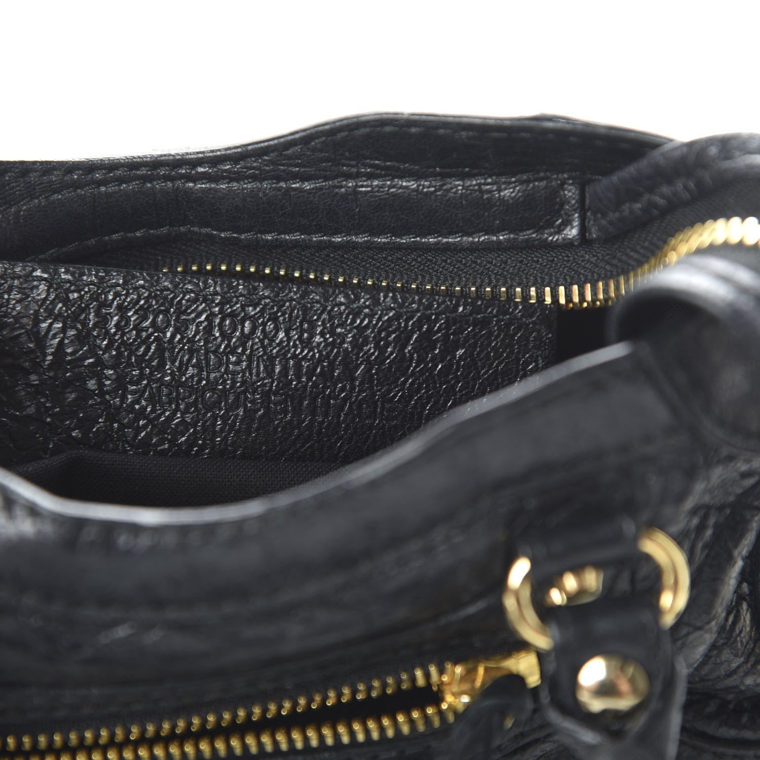 Balenciaga Agneau Classic Gold Hardware Nano City Black 9 of 11