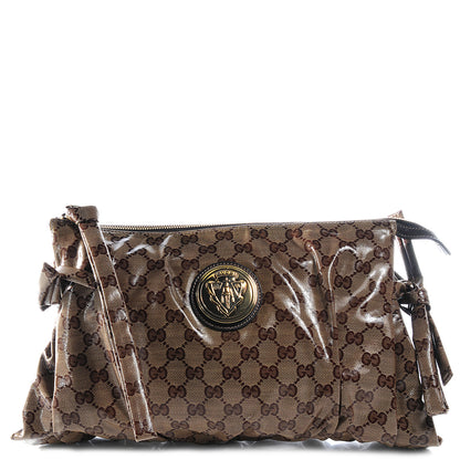 Gucci Crystal Monogram Large Hysteria Clutch 1 of 7