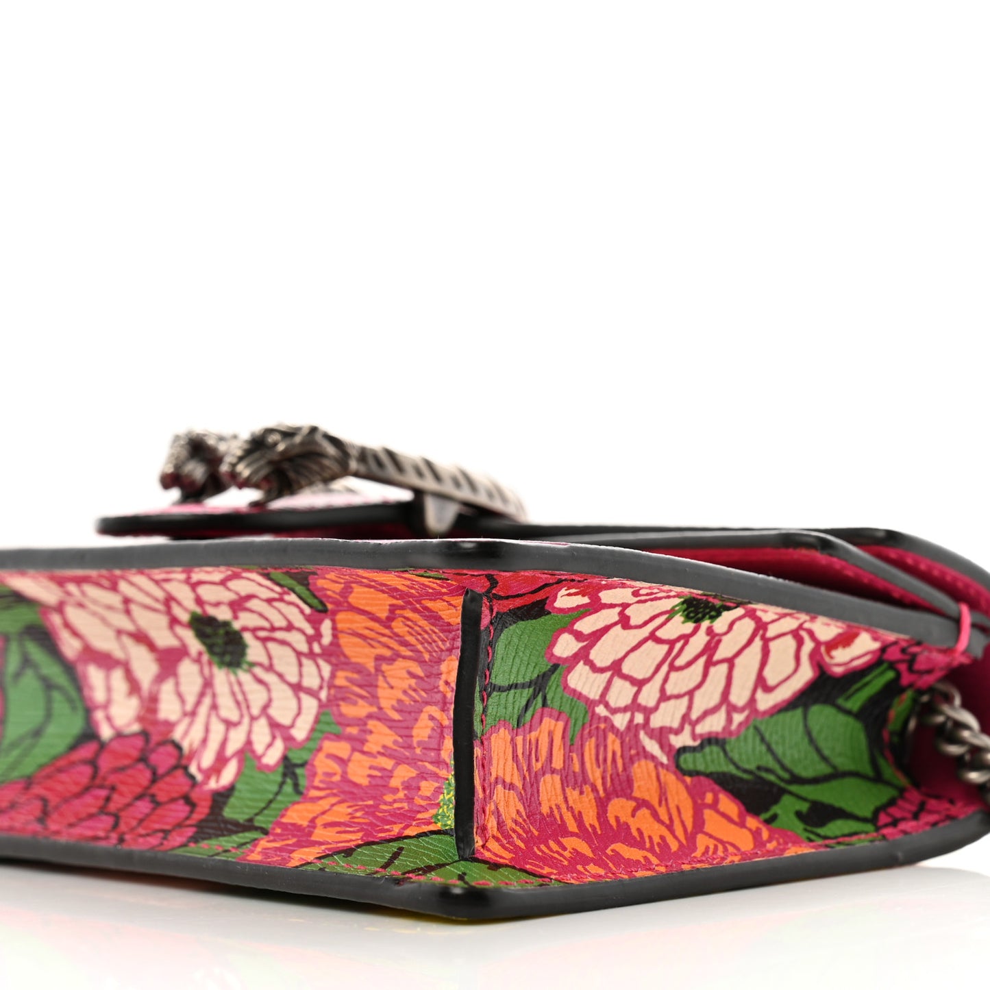X KEN SCOTT New Shangai Calfskin Pomponica Print Super Mini Dionysus Shoulder Bag Multicolor