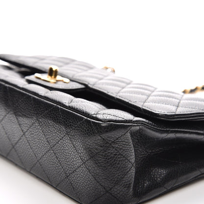Chanel Caviar Quilted Medium Double Flap Black 10 of 15