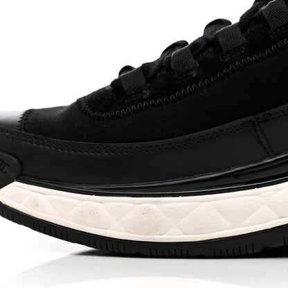 Chanel Velvet Calfskin Mixed Fibers CC Sneakers 41 Black 11 of 17