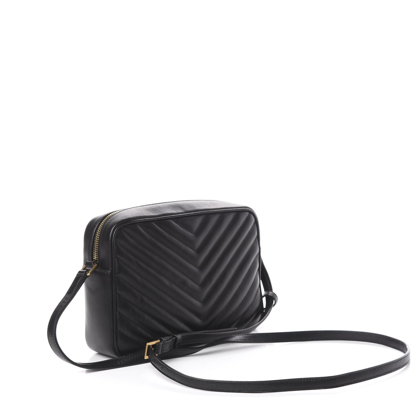 Calfskin Matelasse Monogram Lou Camera Bag Black