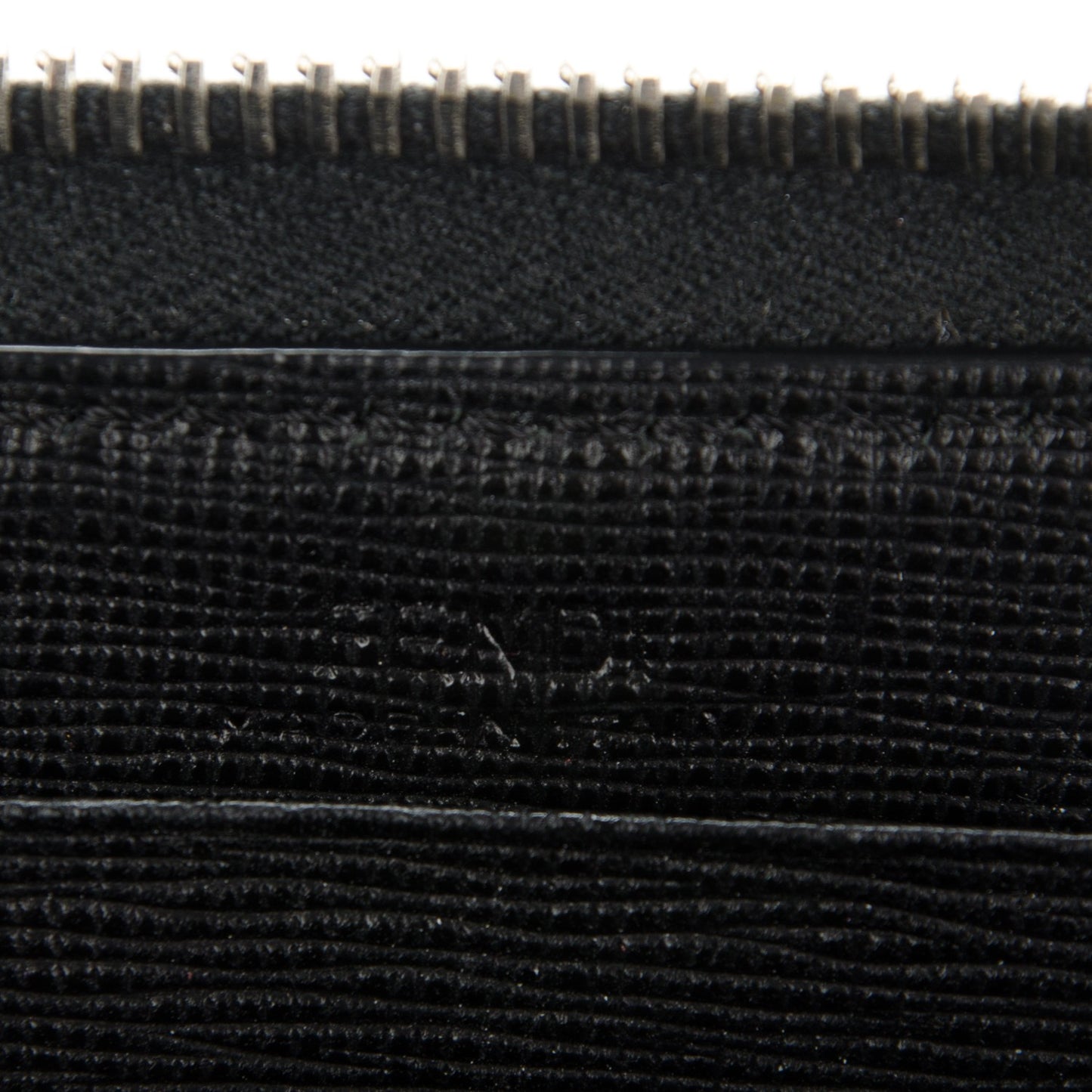 Vitello Elite Mink Fur Studded Karlito Zip Around Wallet Black