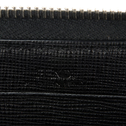 Fendi Vitello Elite Mink Fur Studded Karlito Zip Around Wallet Black 7 of 9