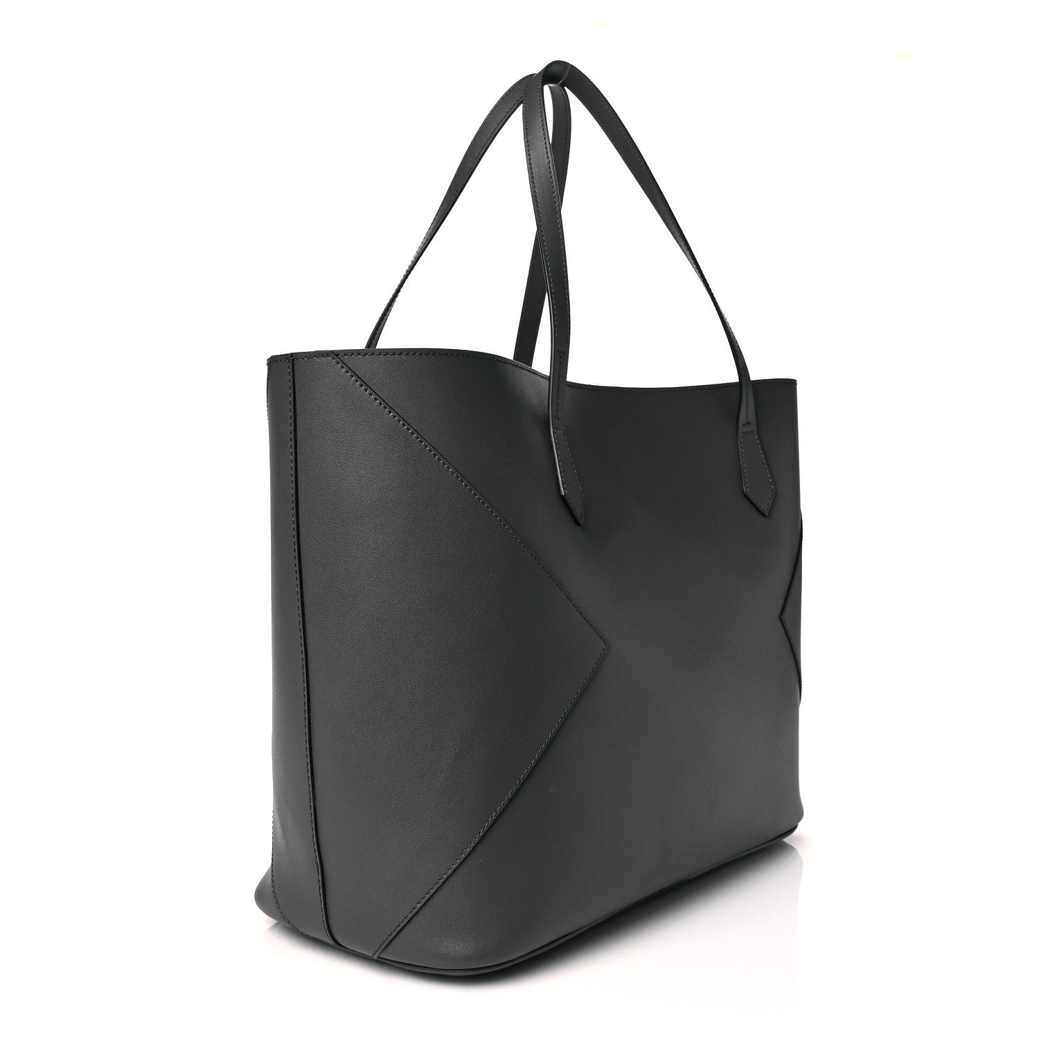 Givenchy Smooth Calfskin Wing Shopper Tote Grey White 4 of 11