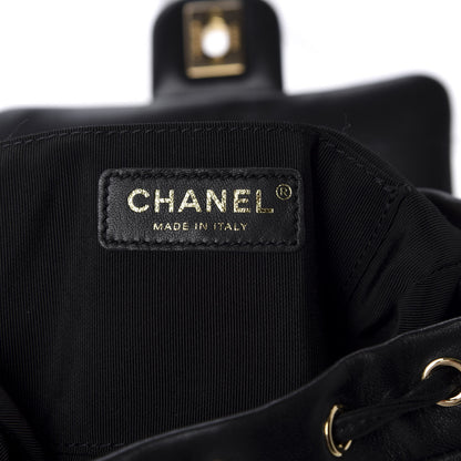 Chanel Calfskin Quilted Mini Urban Spirit Backpack Black 5 of 10