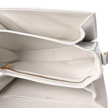 Celine Shiny Calfskin Medium Triomphe White 5 of 10