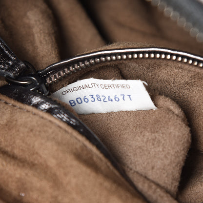 Bottega Veneta Metallic Grosgrain Intrecciato Pillow Crossbody Messenger Argento Ossidato 7 of 9