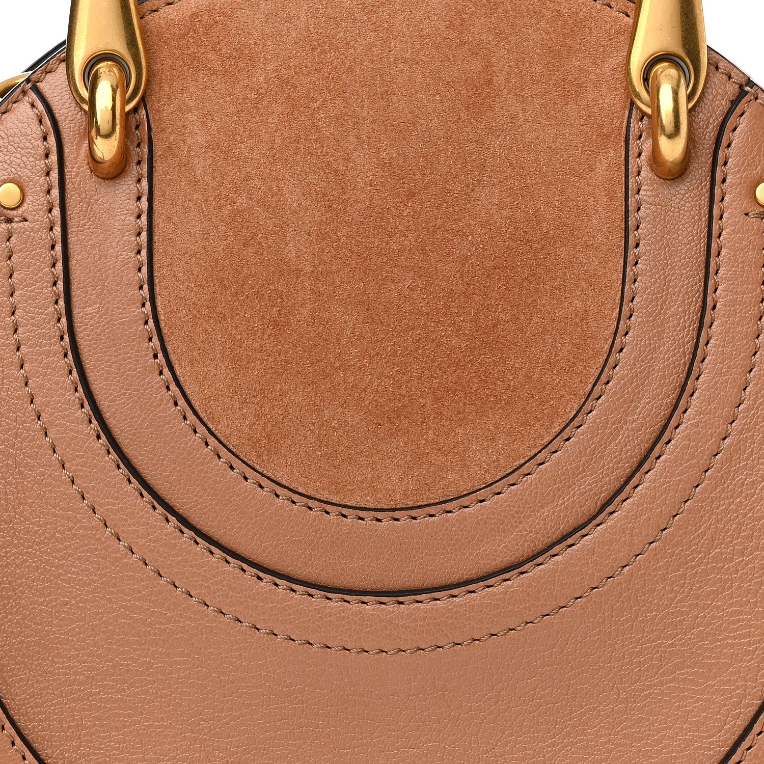 Chloe Shiny Goatskin Suede Small Pixie Bag Caramel 8 of 10