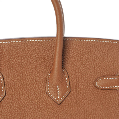 Hermes Togo Birkin 25 Gold 12 of 34