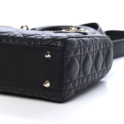 Christian Dior Lambskin Cannage Small My ABCDior Lady Dior Black 9 of 10
