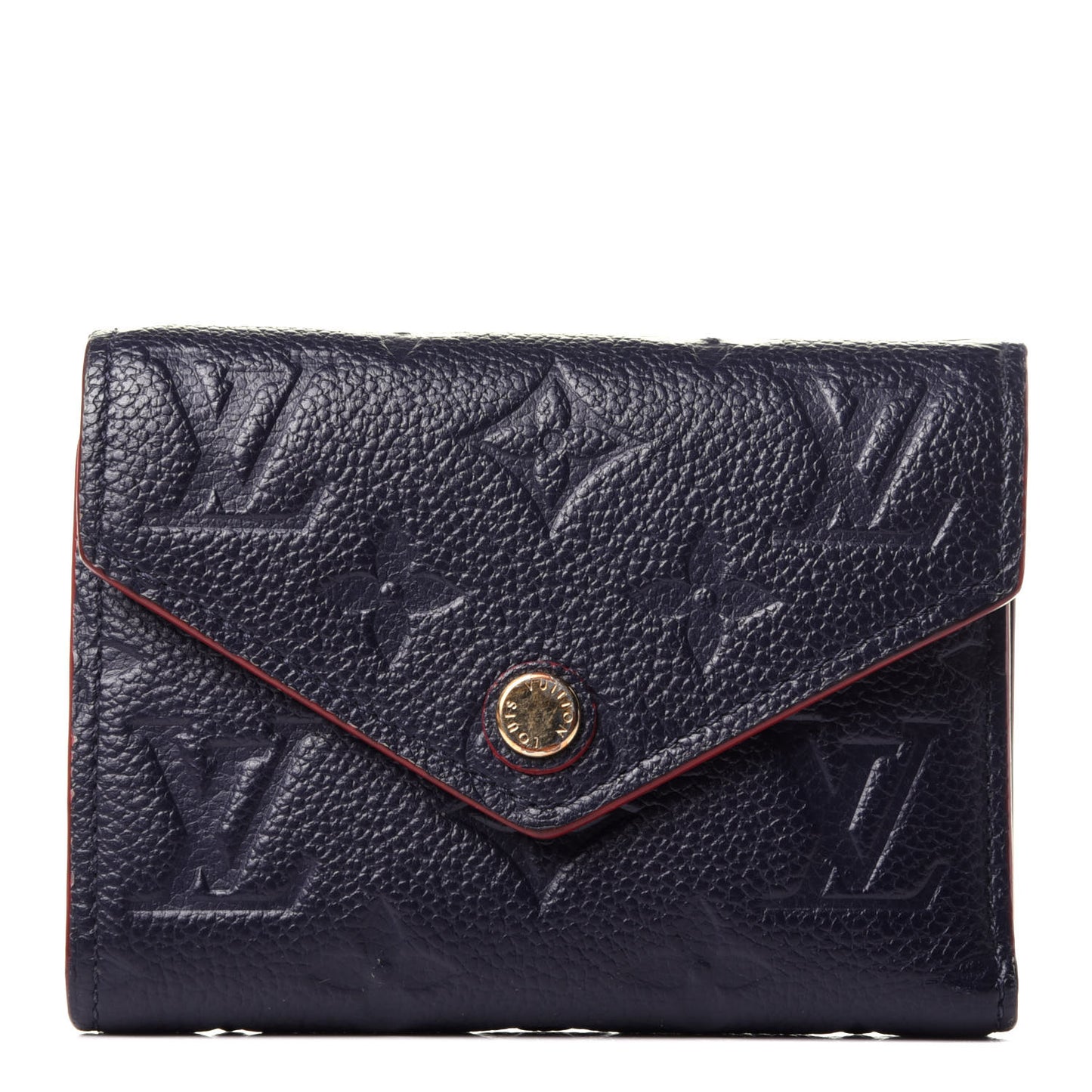 Empreinte Victorine Wallet Marine Rouge