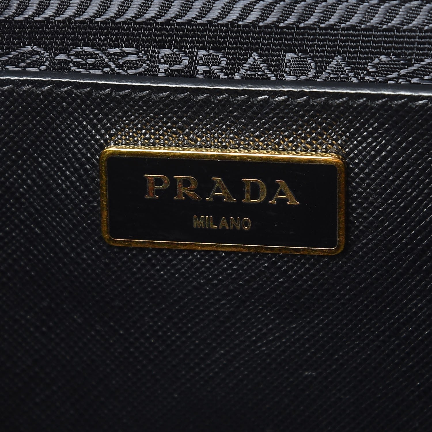 Prada Saffiano Lux Medium Bi-Color Tote Black White 6 of 12