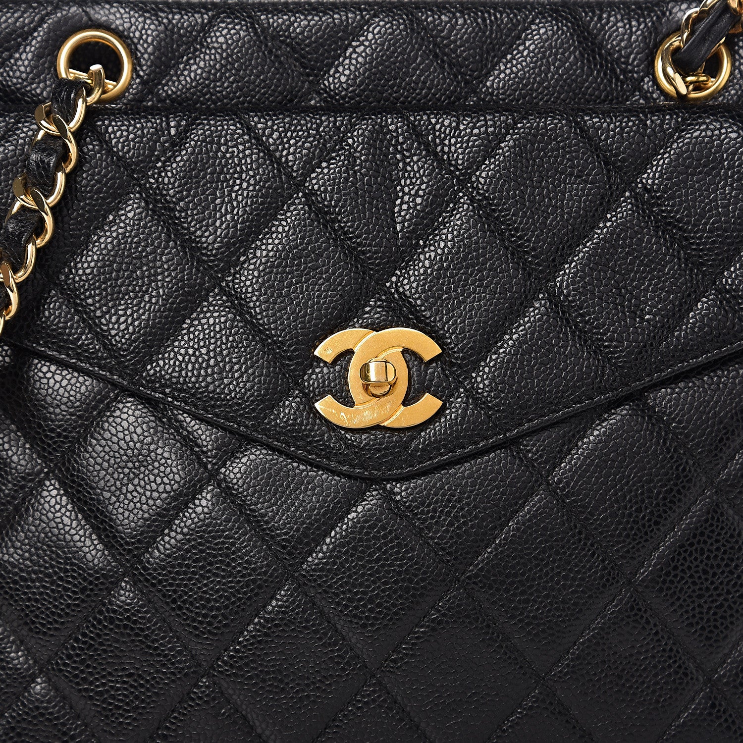 Chanel Caviar Quilted Flap Shoulder Bag Black 9 of 9