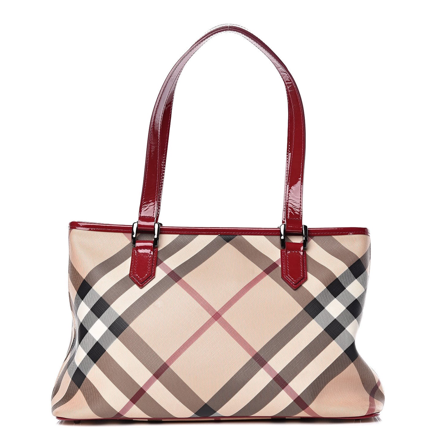 Supernova Check Regent Tote Raspberry