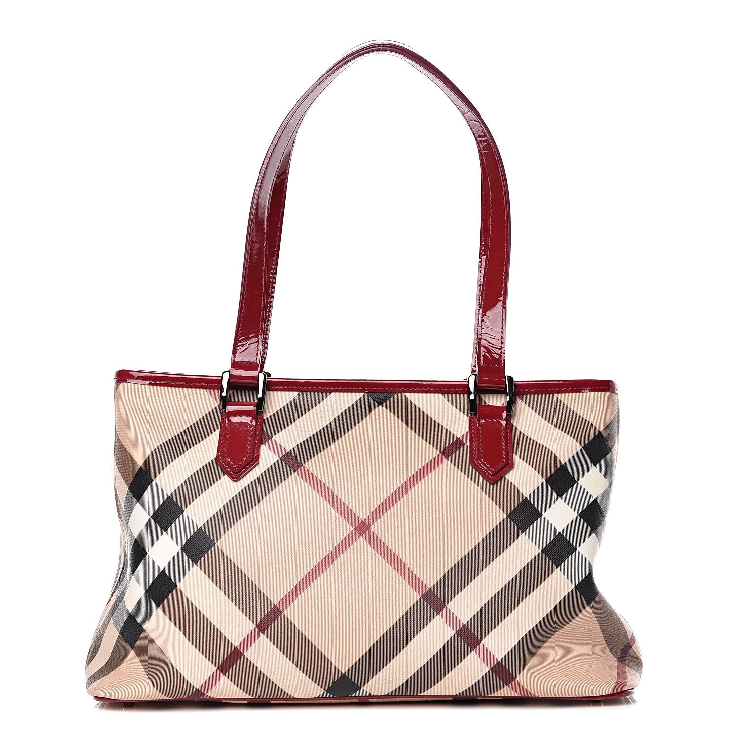 Burberry Supernova Check Regent Tote Raspberry 1 of 15