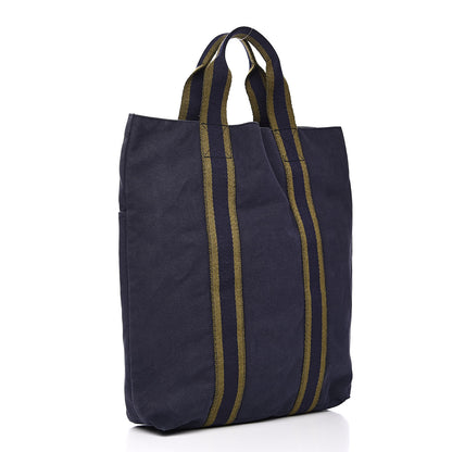 Hermes Canvas Fourre Tout Navy 3 of 10