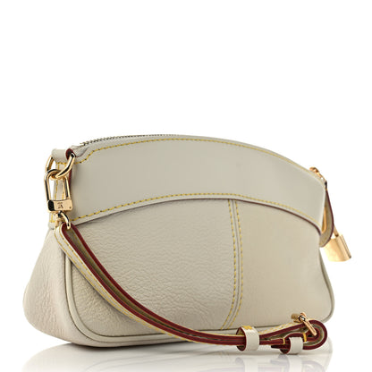 Louis Vuitton Suhali Lockit Clutch White 2 of 7