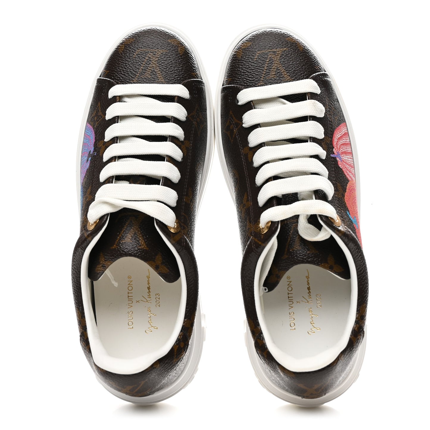 LV X YK Monogram Pumpkin Time Out Sneakers 37