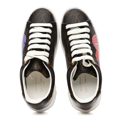 Louis Vuitton LV X YK Monogram Pumpkin Time Out Sneakers 37 2 of 10