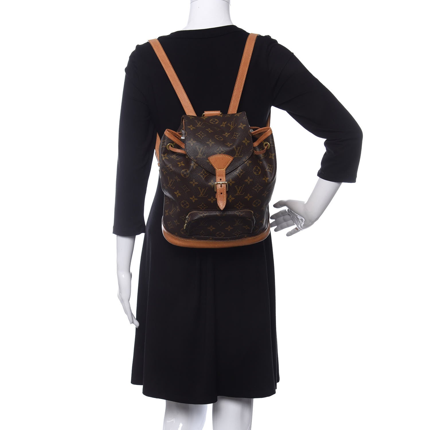 Louis Vuitton Monogram Montsouris MM Backpack 2 of 10