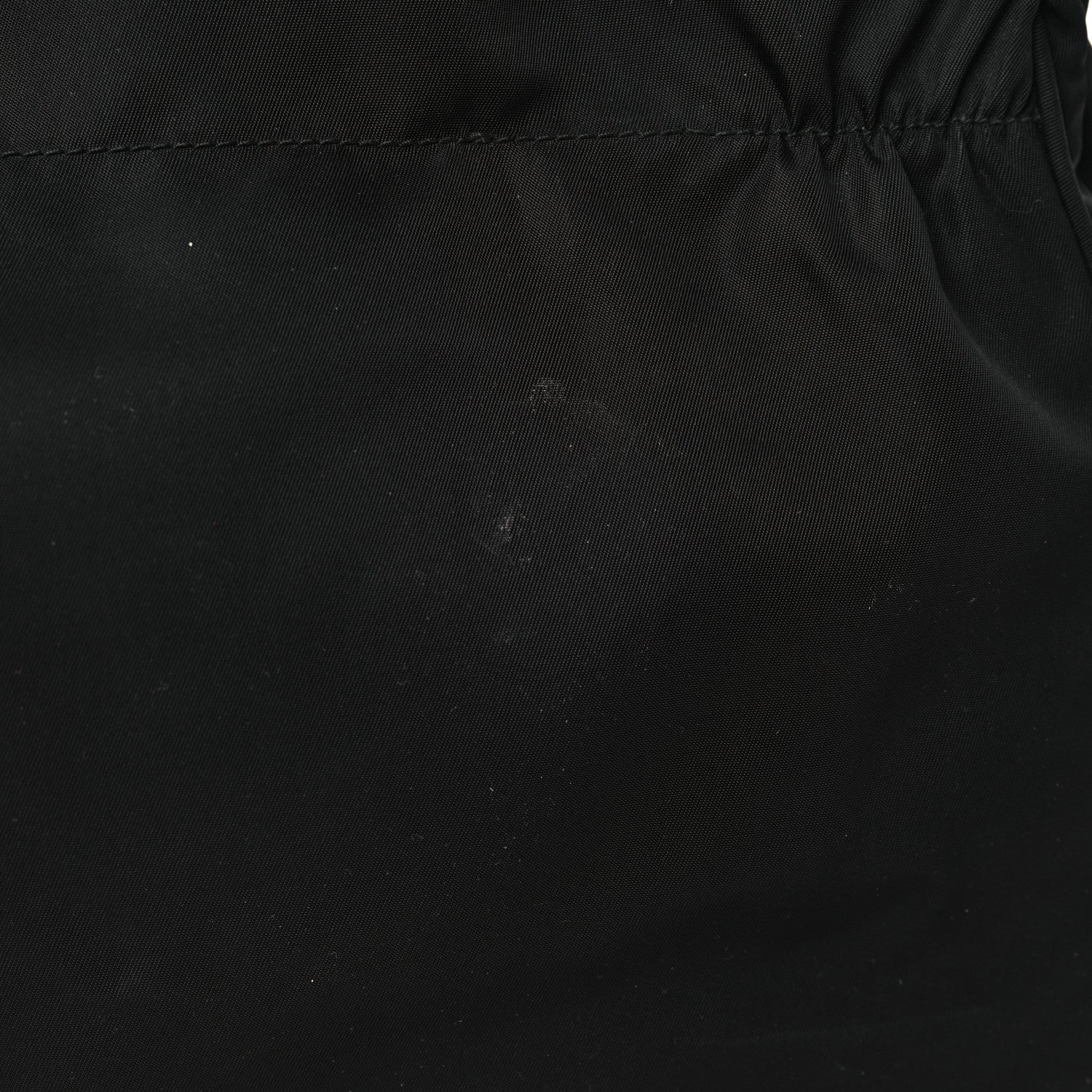 Prada Tessuto Nylon Saffiano Shopping Tote Black 9 of 9