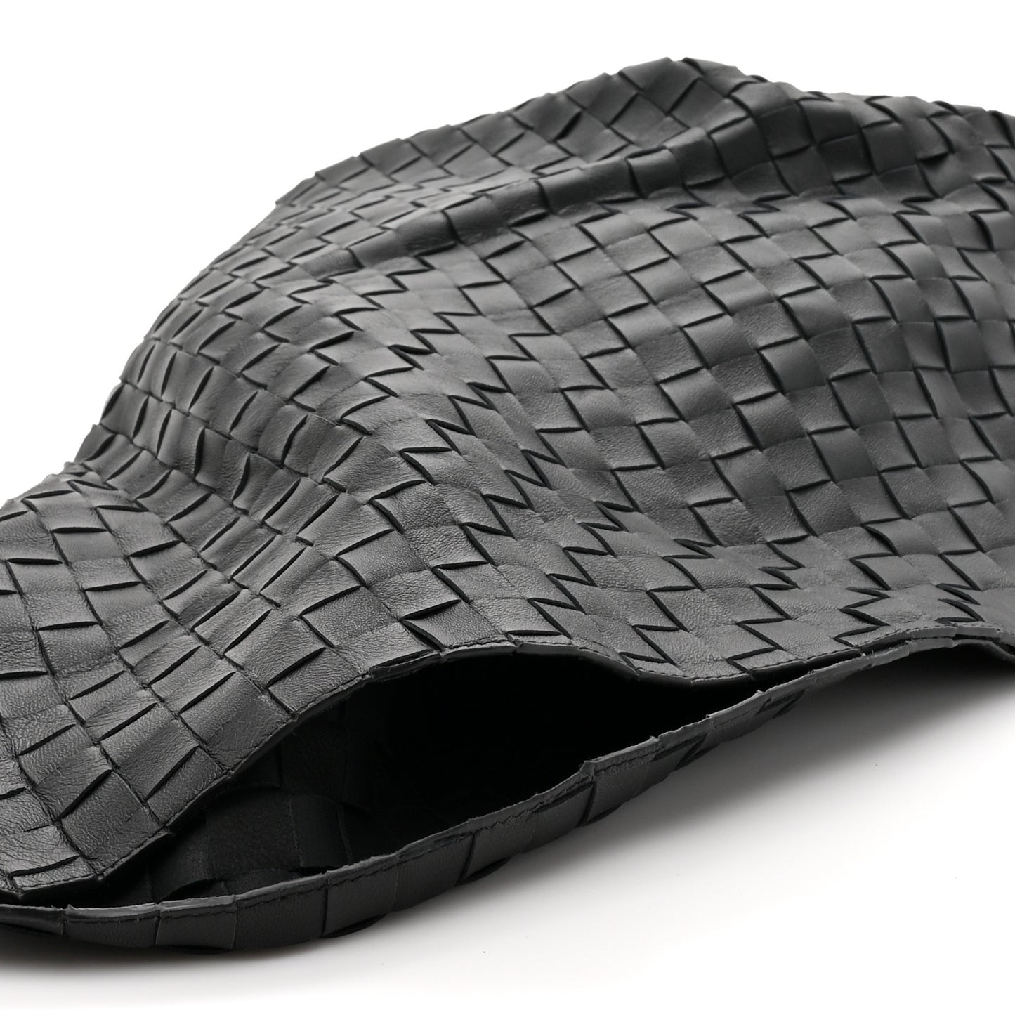 Nappa Intrecciato Foulard Hobo Bag Black