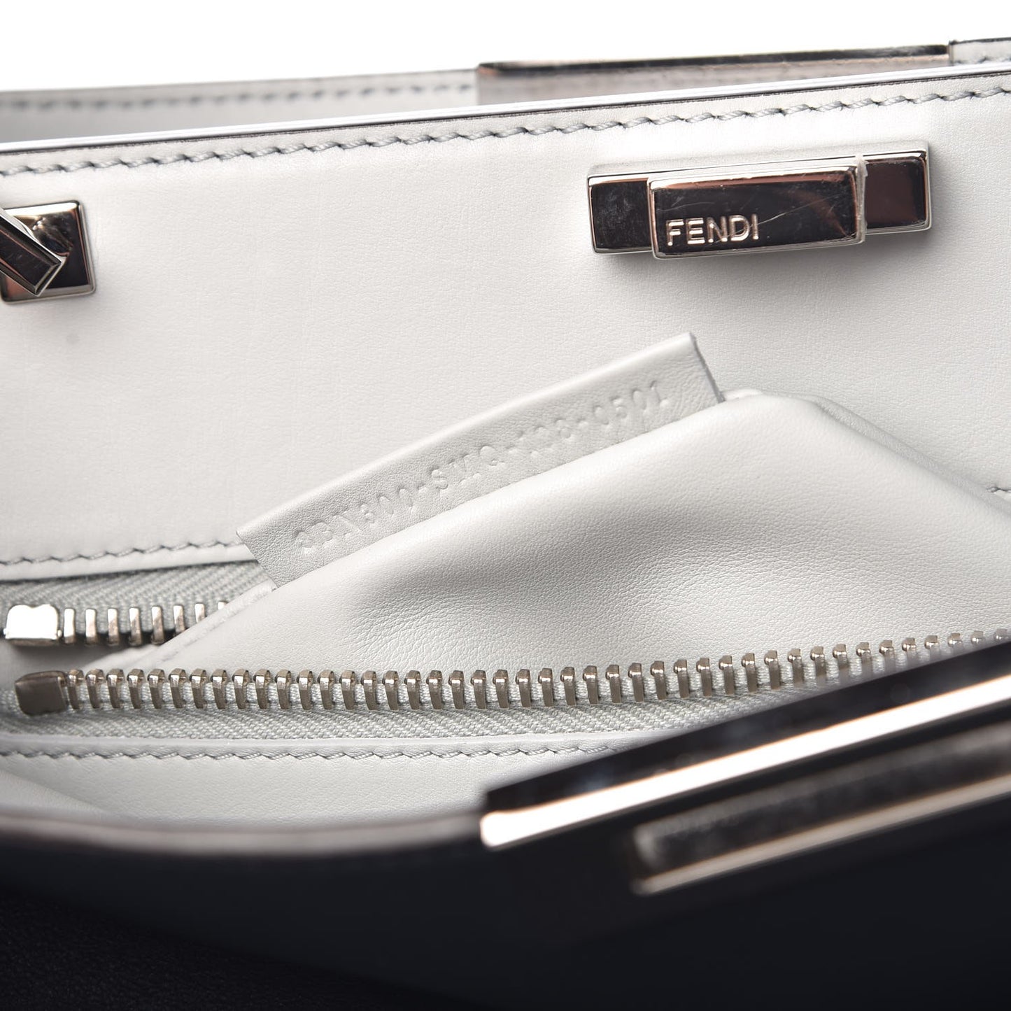 Vitello Tahiti Burro Large Peekaboo Iconic Essentially Satchel Blue Notte Grigio Perla