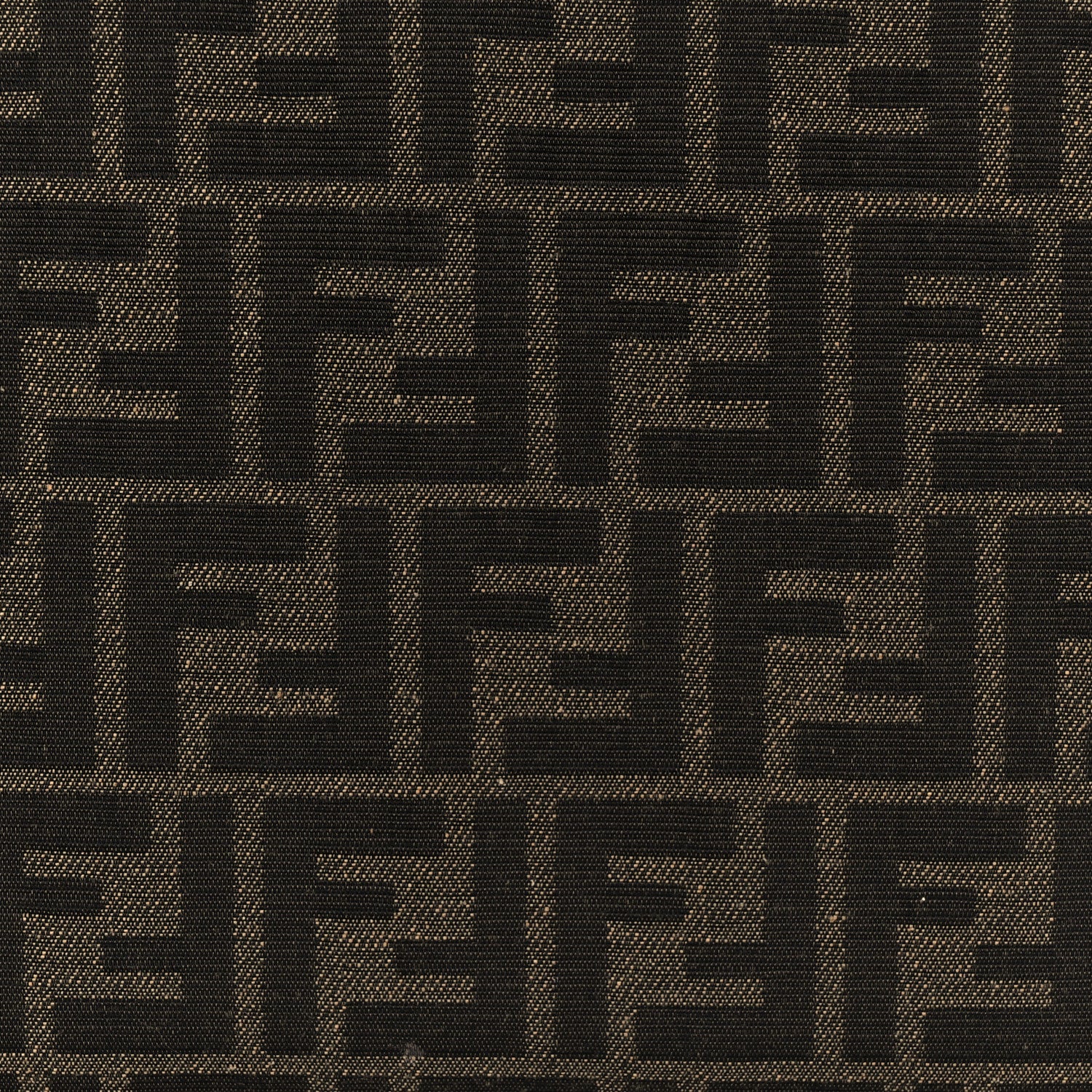 Fendi Vitello King Jacquard FF 1974 Medium Flat Pouch Tobacco Moro Sand 9 of 9