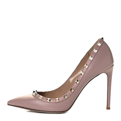 Valentino Garavani Nappa Rockstud 100mm Pumps 40.5 Poudre 1 of 8