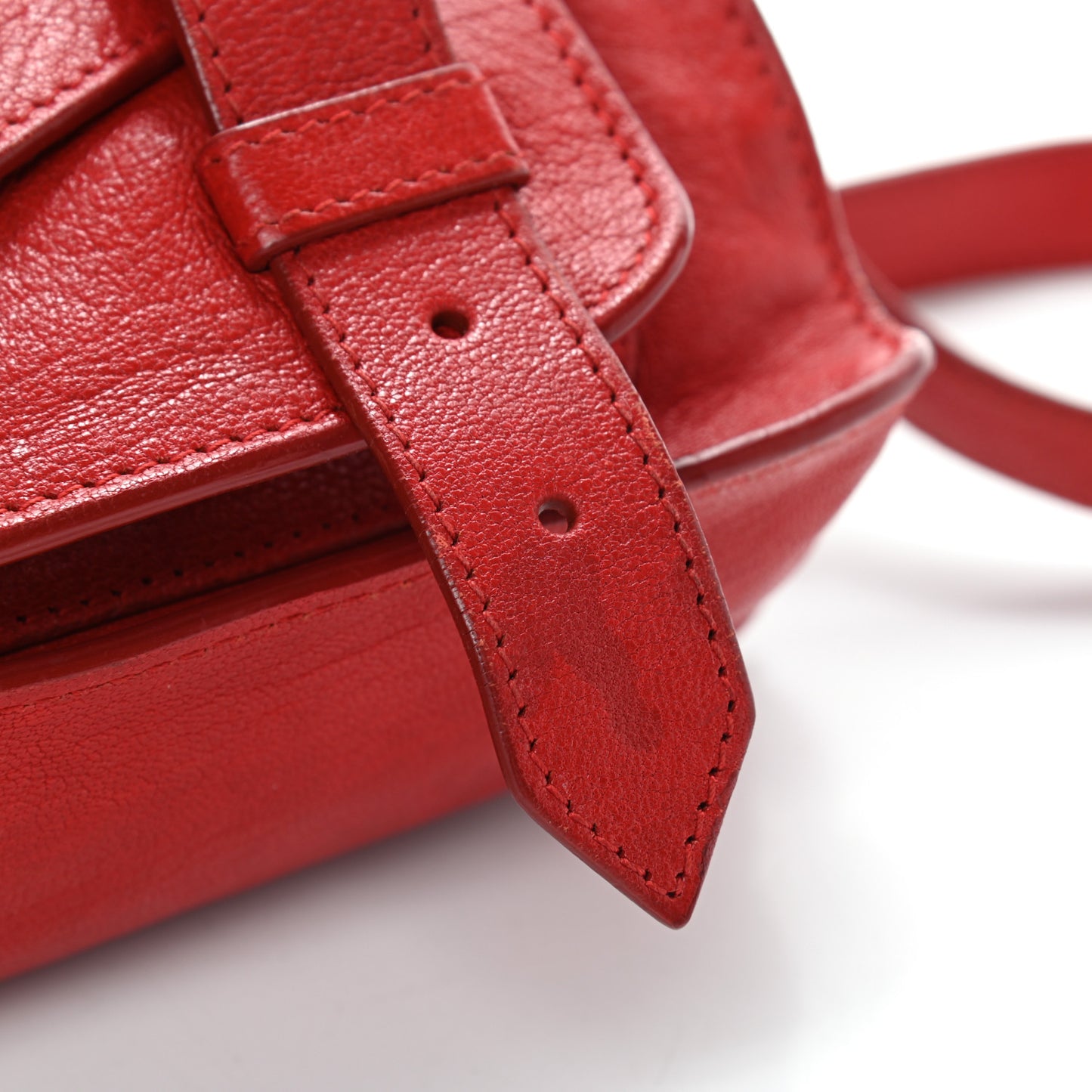 Lambskin Medium PS1 Satchel Red