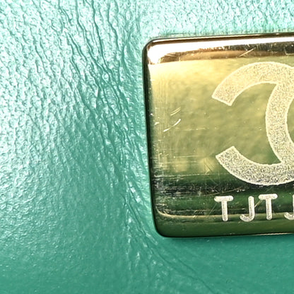 Chanel Caviar Quilted Mini Coco Handle Flap Green 7 of 10