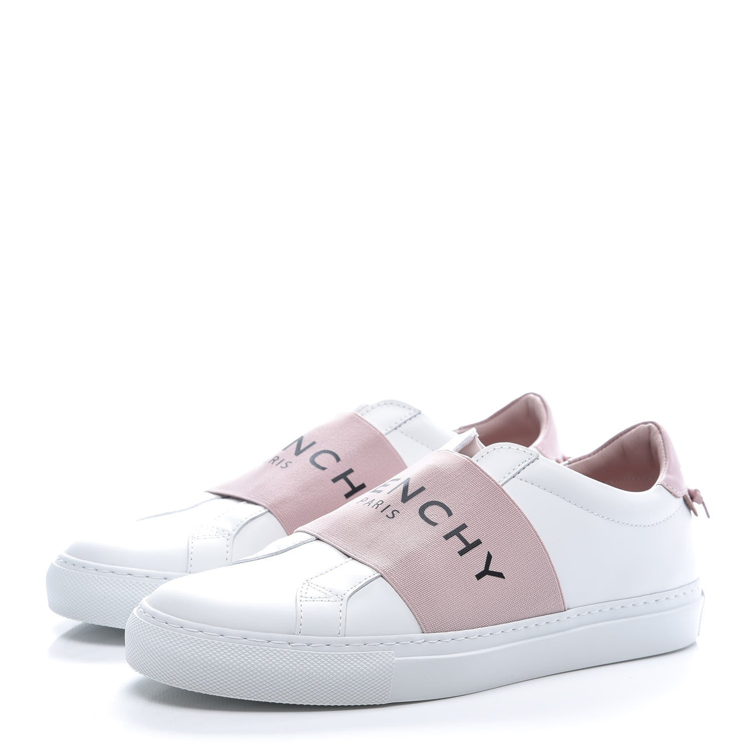 Givenchy Calfskin Band Logo Womens Urban Street Sneakers 38 Rose Clair 3 of 10