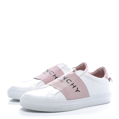 Givenchy Calfskin Band Logo Womens Urban Street Sneakers 38 Rose Clair 3 of 10