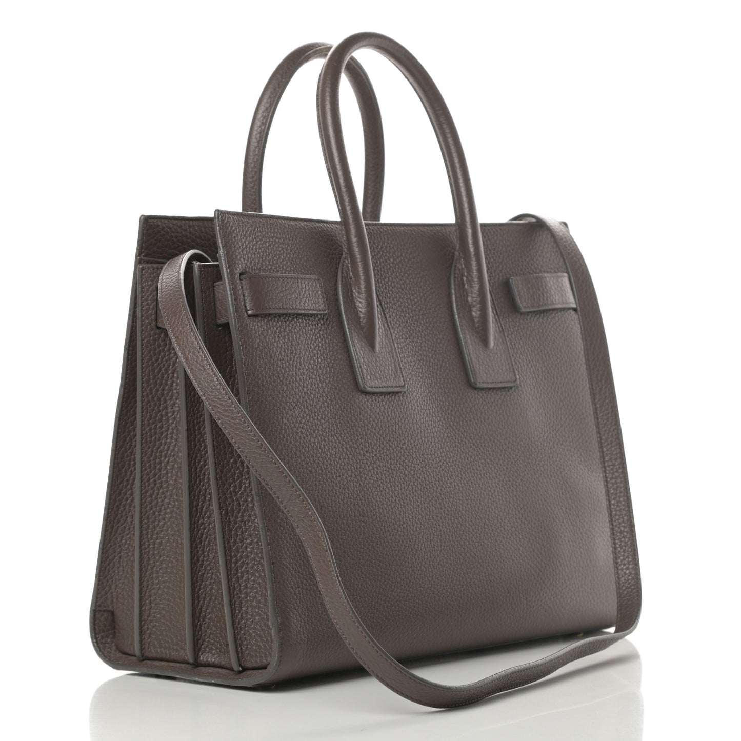Grained Calfskin Small Sac De Jour Earth