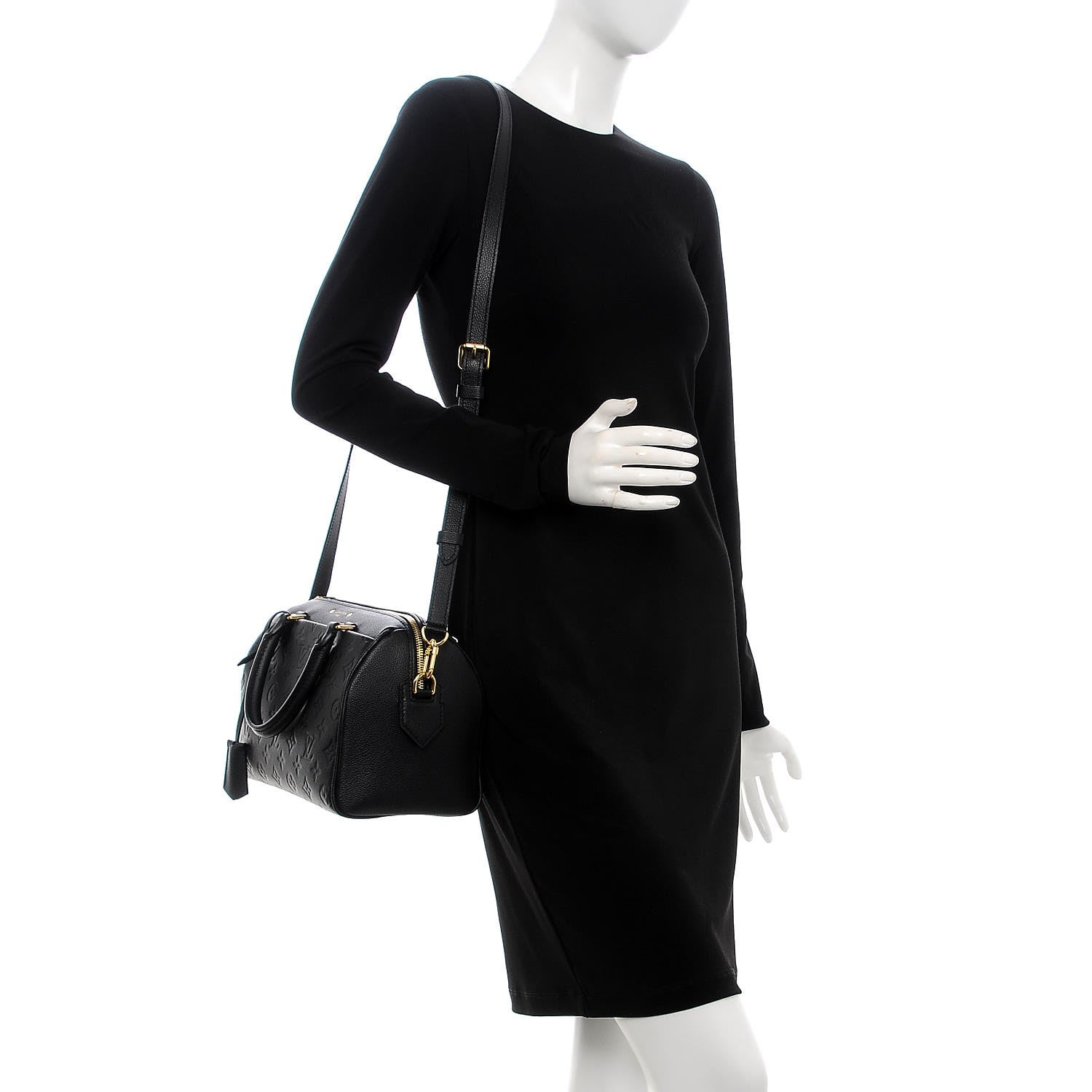 Louis Vuitton Empreinte Speedy Bandouliere 25 NM Black 2 of 7