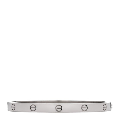 Cartier 18K White Gold Medium LOVE Bracelet 16 1 of 8