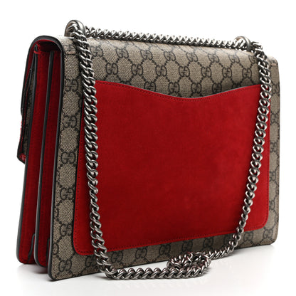 Gucci GG Supreme Monogram Embroidered Medium Dionysus Shoulder Bag Beige Multi 3 of 10