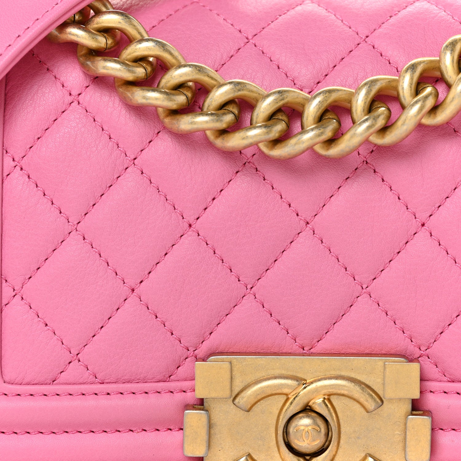 Chanel Calfskin Quilted Small Boy Flap Pink 9 of 19