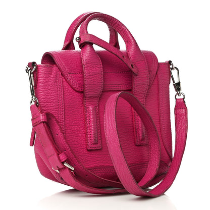 3.1 Phillip Lim Textured Calfskin Mini Pashli Satchel Fuschia 3 of 34
