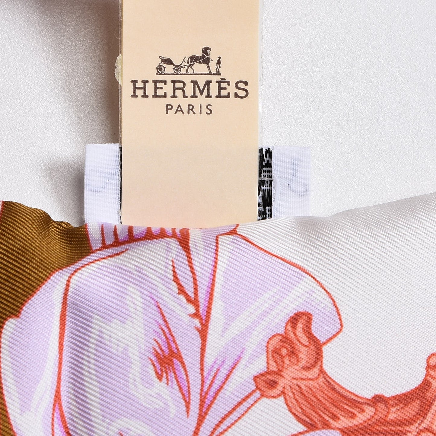 Silk Cavalleria D'Etriers Twilly Ocre Rose Vif Vert