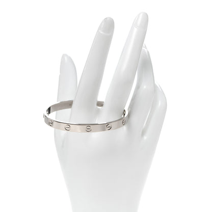 Cartier 18K White Gold LOVE Bracelet 17 2 of 6