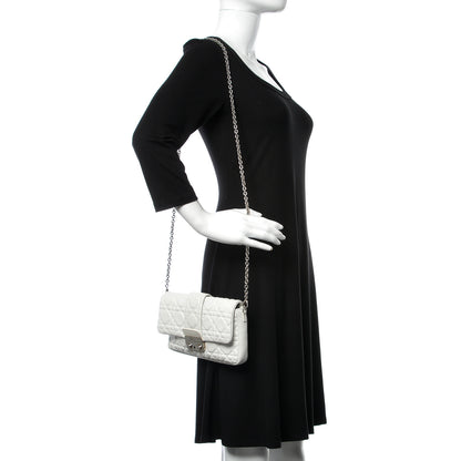 Christian Dior Lambskin Cannage New Lock Pouch White 2 of 11